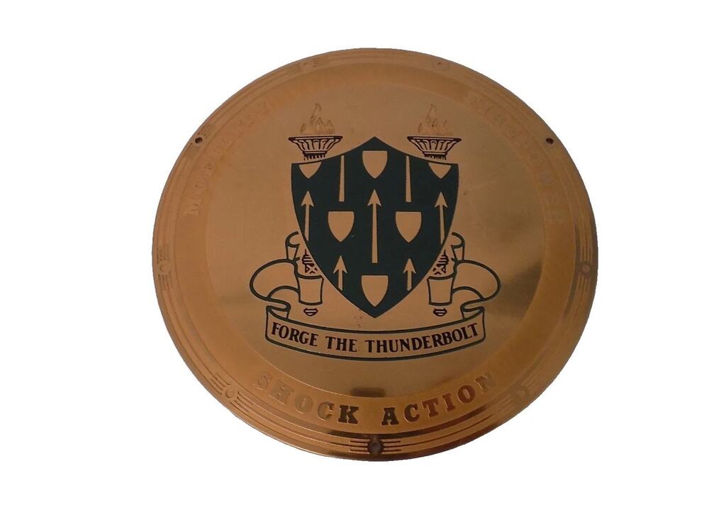 Forge The Thunderbolt brass plaque or license plate topper